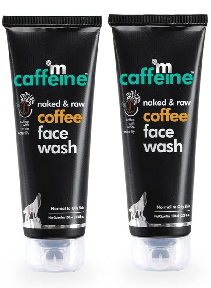 mCaffeine Tan Removal Face Wash Combo Pack for Oily & Normal Skin, Oil Control & Detan Cleanser |Men & Women| 2 x 75 ml (150 ml) - Image 1